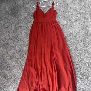 Azazie Chanel
Paprika A-Line Pleated Chiffon Dress
